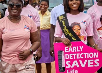 Breast cancer awareness: Sunyani West goes pink with Amma Frimpomaa