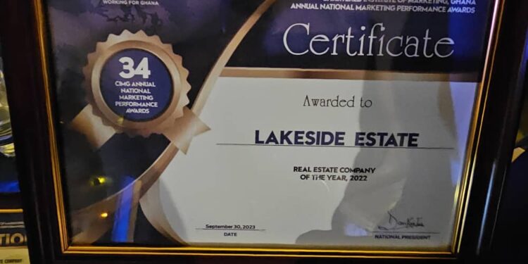 cimg awards lakeside estate wins real estate company of the year for 3rd time running