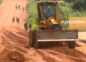 Ejisu residents hail ongoing road construction project spearheaded by their MP