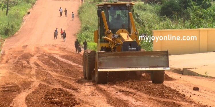 ejisu residents hail ongoing road construction project spearheaded by their mp
