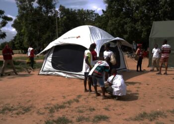 Ghana Red Cross Society supports flood-displaced families in Volta Region with 100 emergency shelter kits