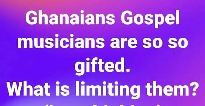 i dont care if i am sabotaged by fellow ghanaian gospel musicians sonnie badu