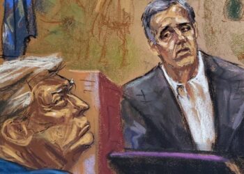 Michael Cohen: Trump comes face to face with arch-foe in court