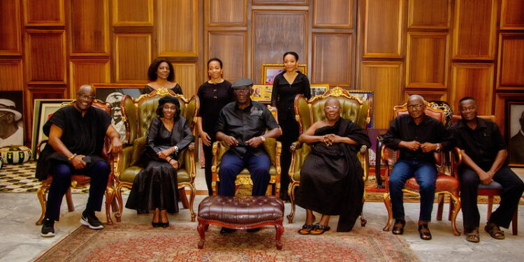 nana konadu commiserates with president kufuor