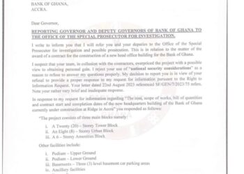 New BoG Complex: Mahama Ayariga to report Governor, deputies to OSP for corruption