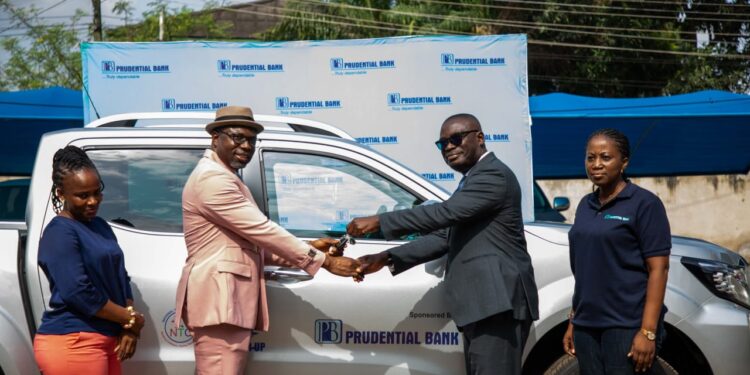 prudential bank supports 2023 ghana teacher prize with 4x4 pickup vehicle