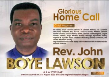 Rev John Boye Lawson aka Popular