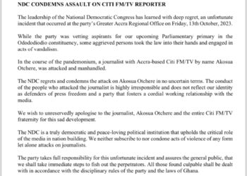 Those who assaulted Citi FM journalist will be fished out and punished – NDC assures