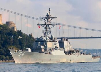 US Navy warship near Yemen intercepts multiple missiles, US officials say