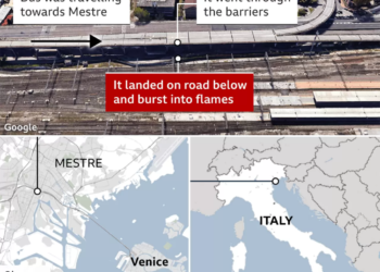Venice tourist bus plunges from bridge, killing 21