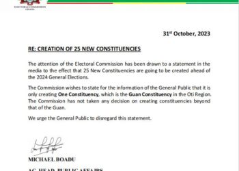 ‘We are creating only 1 constituency, not 25’ – EC clarifies