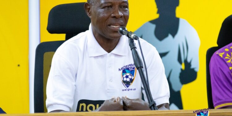 2023 24 cafcl medeama eager to steal the show against al ahly evans adotey