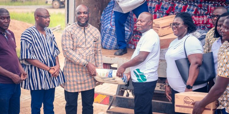 akosombo dam spillage alisa hotel donates to flood victims in north tongu