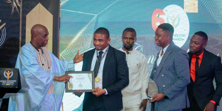 ceo of deus com gh awarded best e commerce ceo at ghana industry ceo awards