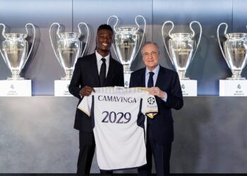 Eduardo Camavinga: Real Madrid extend France midfielder’s contract until 2029