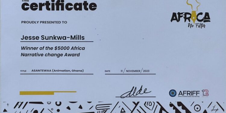 ghanas asantewaa wins africa narrative change award at afriff