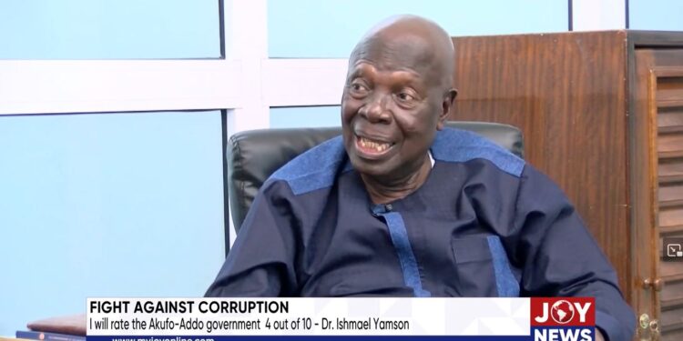 ill rate akufo addo 4 out of 10 for corruption fight dr ishmael yamson