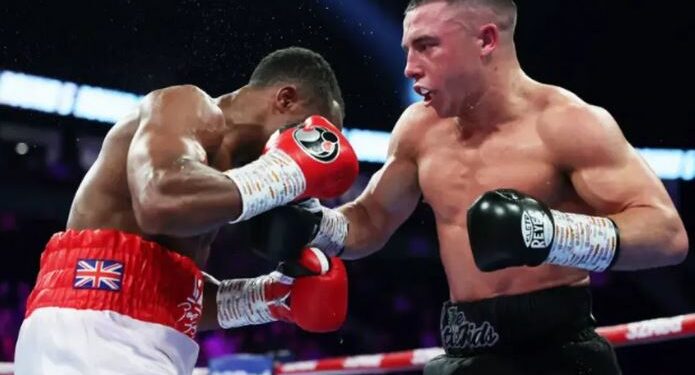isaac dogboe ghanaian boxer suffers defeat in final eliminator against nick ball