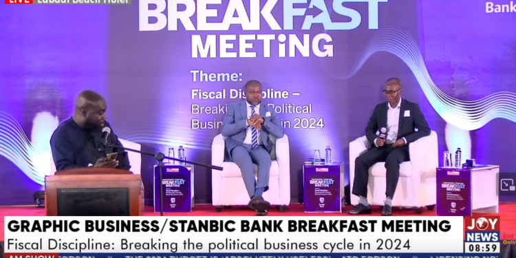 livestream graphic business stanbic bank breakfast meeting underway