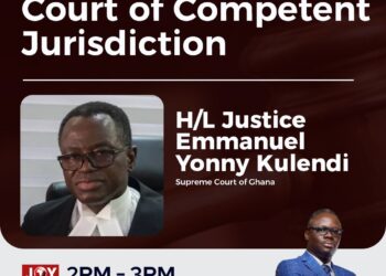 Livestream: The Law discusses court of competent jurisdiction