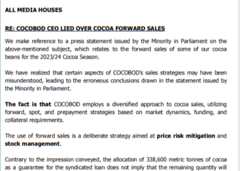 Mahama got it wrong; our CEO was accurate – COCOBOD replies Minority