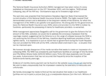 NHIA debunks claims Scheme is on the verge of collapse