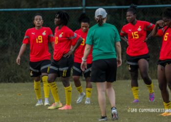 Photos: Black Queens hold first training session ahead of final WAFCON qualifier against Namibia