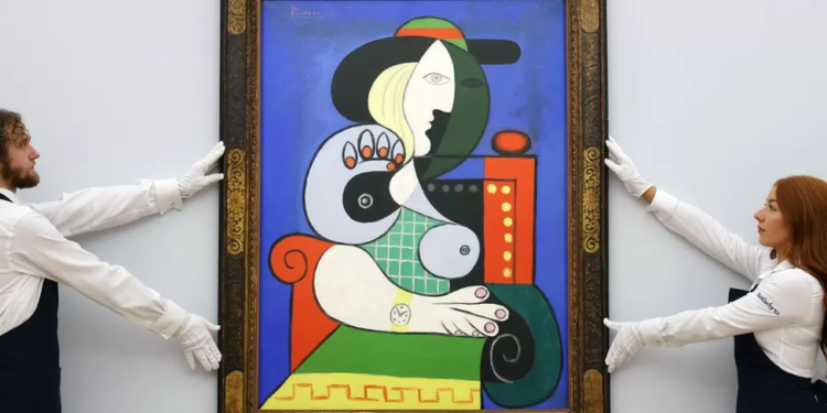picasso masterpiece of golden muse sells for 113m