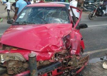 Police dispatch rider injured in head-on collision while escorting high-profile person in Kumasi