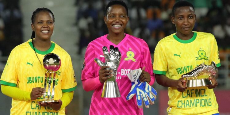 sundowns dominate caf womens champions league individual awards