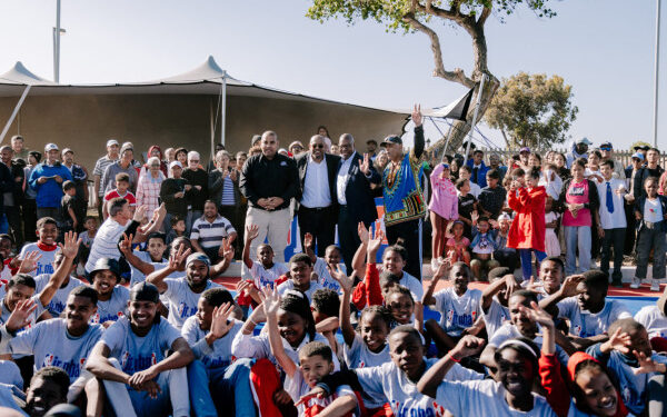 the national basketball association nba africa and forest whitaker unveil refurbished basketball court in cape town south africa