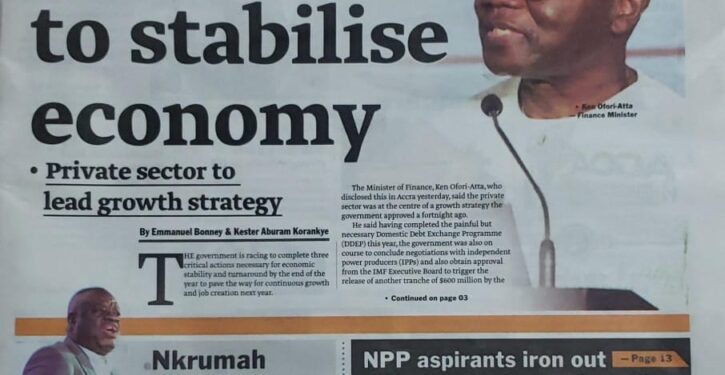 todays front pages friday november 3 2023