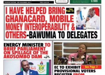 Today’s front pages: Thursday, November 2, 2023