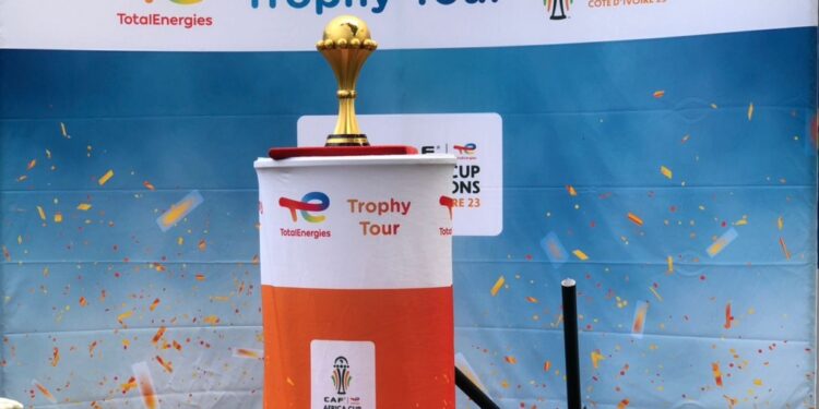 totalenergies caf unveil afcon trophy in ghana as part of pre tournament activities