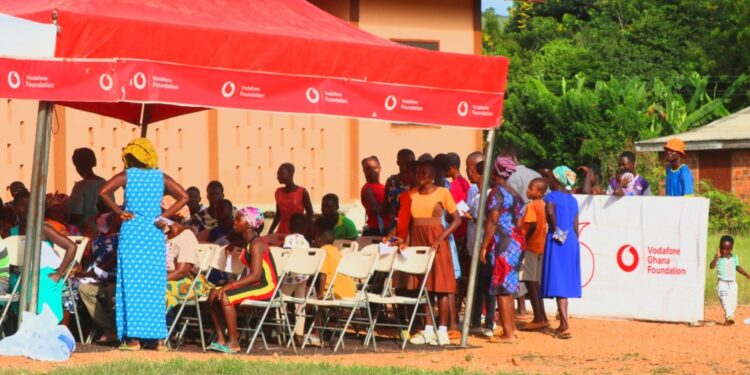 Vodafone Ghana Foundation provides free health screening to the Dodi community 1 vodafone ghana foundation provides free health screening to the dodi community