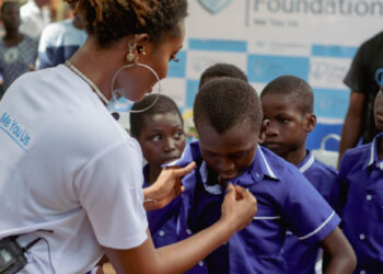 Wendy Shay’s ‘Shay Foundation’ donates to Weija Presby School