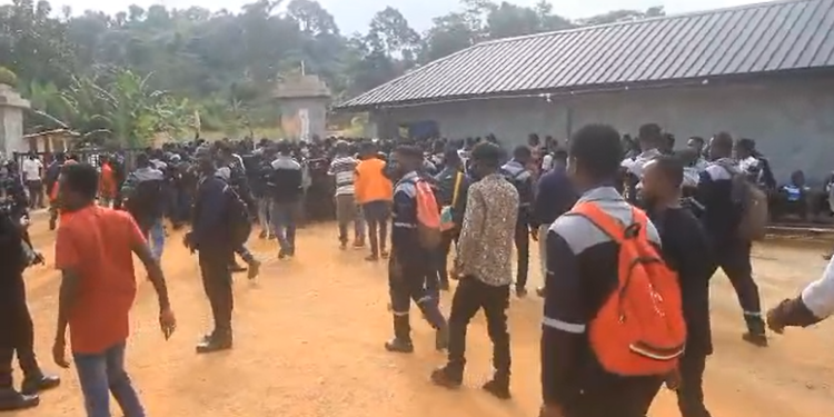 workers of mining firm in kwawu west embark on sit down strike
