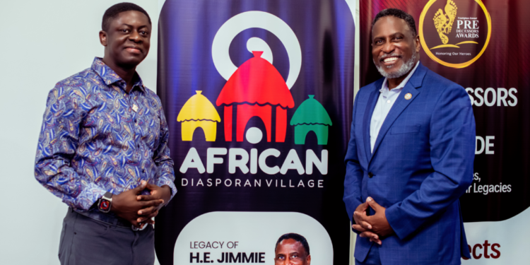 african diasporan village project launched in ghana by us mayor and rain foundations