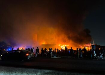 Fire destroys over 70 shops at Madina-Ritz Junction