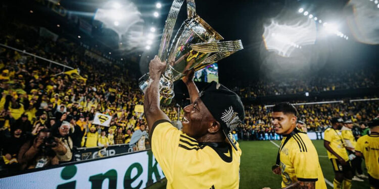 ghanaian midfielder yaw yeboah stars with goal as columbus crew win 2023 mls cup