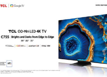 Indulge in brilliance with the TCL C755 QD-Mini LED 4K TV, offering unparalleled picture quality
