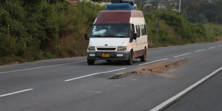 jasikan dodo pepesu road develops defect a year after inauguration