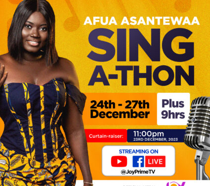 joy prime livestream afua asantewaas sing a thon attempt to break guinness world record kicks off