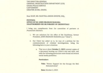 Mahama petitions CID to probe NPP fanatics forging his letterhead, others