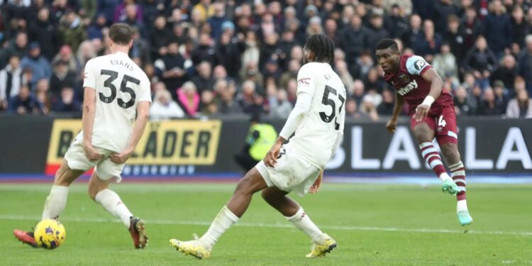 mohammed kudus scores again as west ham beat manchester united