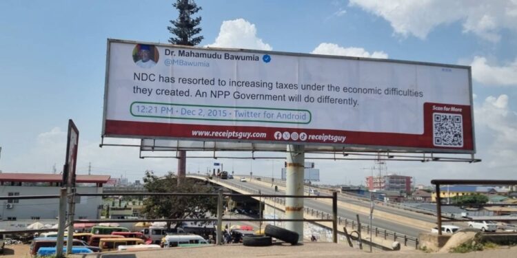 ndc npp go at each other in throwback billboard campaign