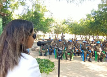 Peacekeepers from Ethiopia and South Korea hand over supplies and medicines to hospitals in Bor