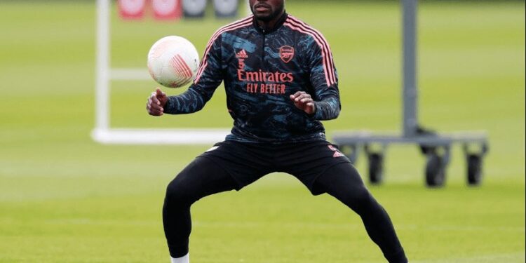 thomas partey returns to full training after two months out