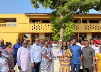Akosua Manu supports students in Adentan constituency with learning materials