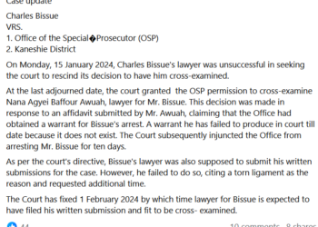 Charles Bissue’s application to stop OSP from arresting him fails